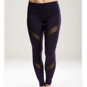 Rese Mia Mesh Legging Deep Purple Size XS NWT